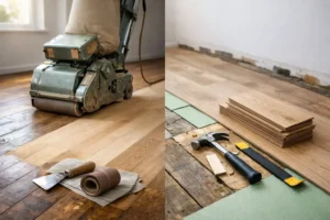Golvslipning eller golvbyte - vad kostar mest?